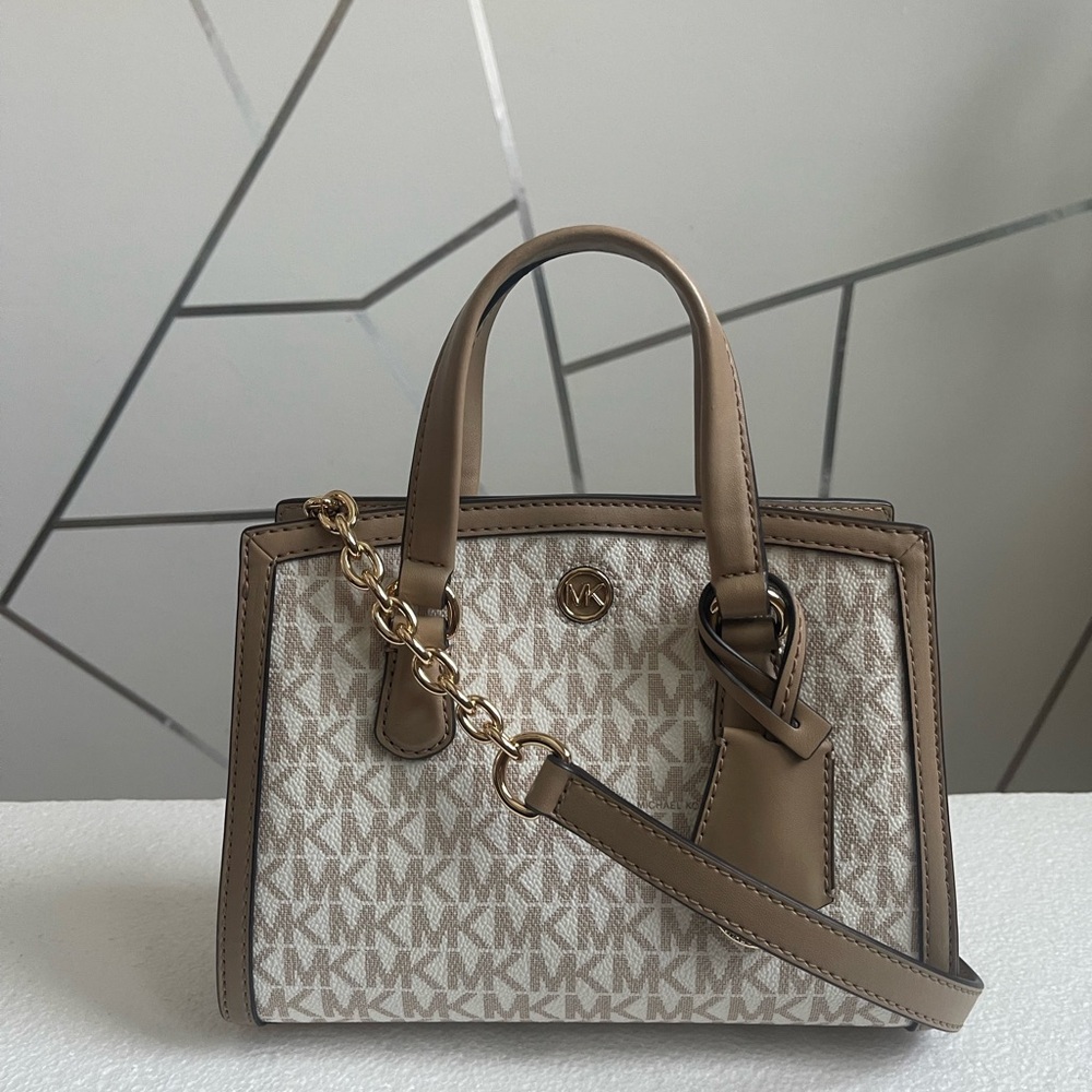 Michael Kors Tan and Cream Women's Bag